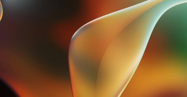 Soyut arkaplan. Değişken renk değişim dalgaları, dinamik hareketlerle. Işık dalgalarının neon renkli soyut tasarımı. Duvar kağıdı, afiş, arkaplan, kart, kitap illüstrasyonu, web sitesi.