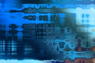 Soyut arkaplan. Yaşlanmış grunge dokusunda geometrik elementler. Farklı renk desenli grafiksel illüstrasyon.