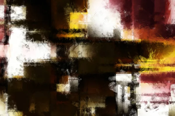 Modern sanat. Renkli çağdaş sanat eserleri. Renkli boya darbeleri. Soyut arkaplanda fırça darbeleri. Fırça boyası. Eşsiz duvar sanatı.