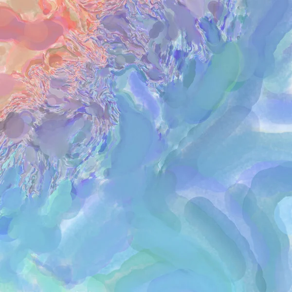 Çağdaş sanat. El işçiliğinin renkli dokusu. Modern resim. Yüzeyde suluboya vuruşlar. Sanatsal arkaplan resmi. Tablo üzerinde soyut resim. Fırça darbeleri. 