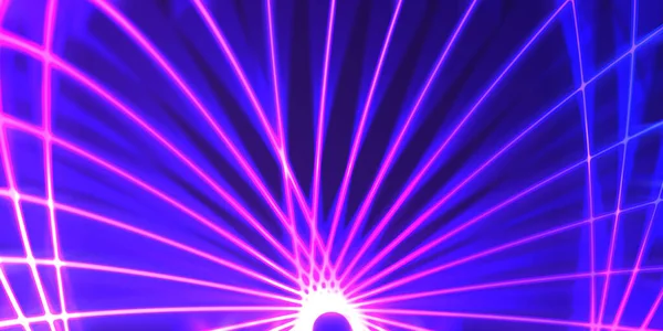 Işık dalgalarının neon renkli soyut tasarımı. Dijital arka plan ve neon ışığı parlama efekti. Parlak ışınlar duvar kağıdı.