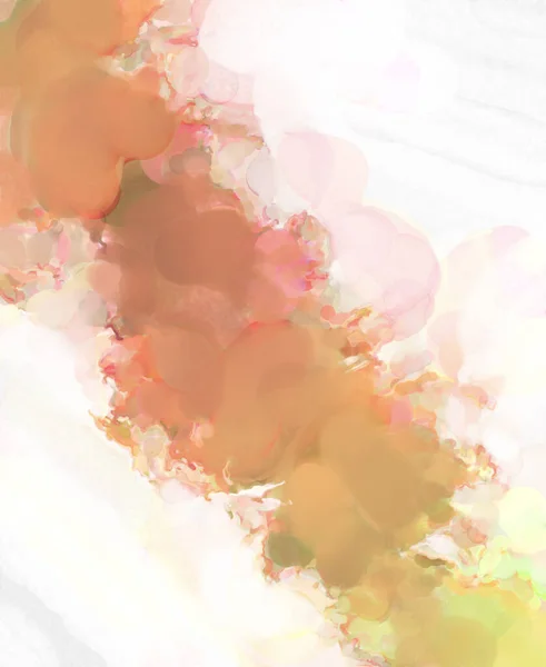 Acuarela Pintura Abstracta Con Colores Pastel Ilustración Pintada Color Suave —  Fotos de Stock