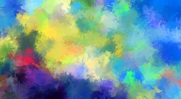 Creative Abstract Painting Background Artistic Brush Strokes Colorful Vibrant Illustration — Stock Photo, Image