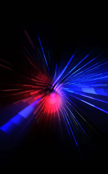 Une Fusée Éclairante Futuriste Étoile Explosion Lumineuse Avec Des Particules — Photo