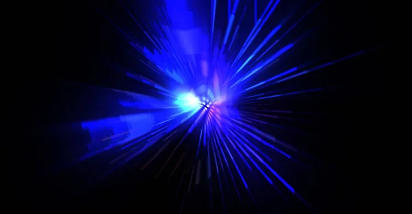 Futurist Lentile Flare Steaua Exploziei Luminoase Particule Linii Strălucitoare Frumoase — Fotografie, imagine de stoc
