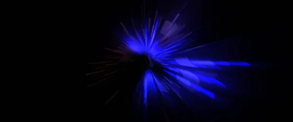 Suar Lensa Futuristik Cahaya Bintang Ledakan Dengan Partikel Bersinar Dan — Stok Foto