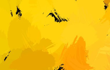 Vahşi fırça darbeleriyle yaratıcı soyut resim. Artistik fırça darbeleriyle donatılmış. Renkli ve canlı bir tasvir. Boyalı sanat.