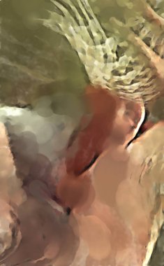 Modern sanat. Renkli çağdaş sanat eserleri. Renkli boya darbeleri. Soyut arkaplanda fırça darbeleri. fırça boyası.