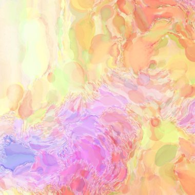 El yapımı sürreal soyut desenli suluboya. Modern sanatsal resim. 2D çizim. Arkaplan boyası karışımı. Yaratıcı duvar sanatı. Çağdaş sanat.