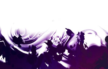 Taranmış Boyalı Soyut Arkaplan. Vahşi kaotik fırça darbeleri. Boya darbeleri. 2D İllüstrasyon. Fırça darbeli resim. 