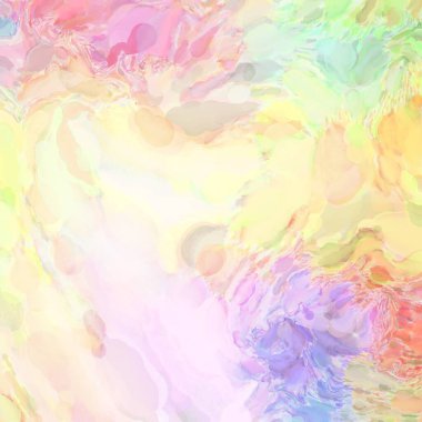 El yapımı sürreal soyut desenli suluboya. Modern sanatsal resim. 2D çizim. Arkaplan boyası karışımı. Yaratıcı duvar sanatı. Çağdaş sanat.