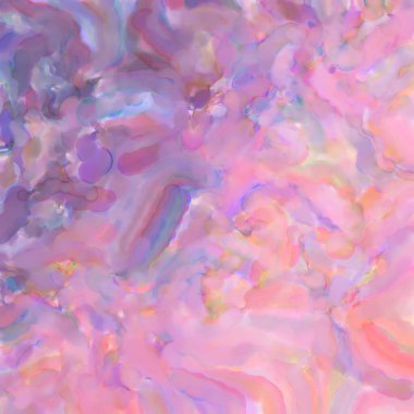 El yapımı sürreal soyut desenli suluboya. Modern sanatsal resim. 2D çizim. Arkaplan boyası karışımı. Yaratıcı duvar sanatı. Çağdaş sanat.