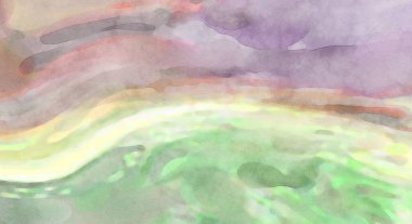 2D çizim. Sanatsal arkaplan resmi. Tablo üzerinde soyut resim. Çağdaş sanat. El yapımı resim. Renkli doku. Modern sanat eserleri. Yüzeyde suluboya fırça darbeleriyle boyama.