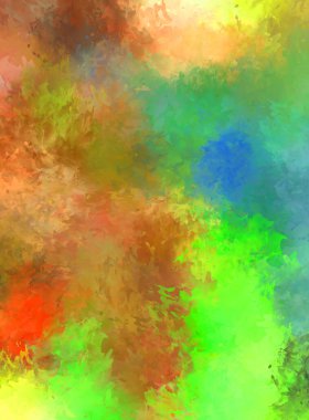 Renkli fırça darbelerinin soyut arkaplanı. fırçalanmış canlı duvar kağıdı. resmedilmiş sanat eseri. Eşsiz ve yaratıcı illüstrasyon.