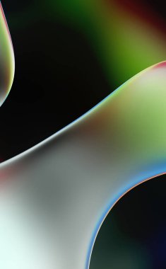 Soyut arkaplan. Değişken renk değişim dalgaları, dinamik hareketlerle. Işık dalgalarının neon renkli soyut tasarımı. Duvar kağıdı, afiş, arkaplan, kart, kitap illüstrasyonu, web sitesi.