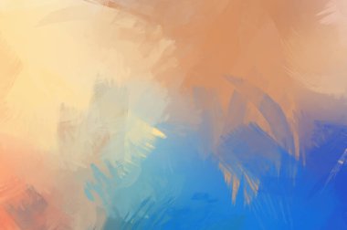 Renkli fırça darbelerinin soyut arkaplanı. fırçalanmış canlı duvar kağıdı. resmedilmiş sanat eseri. Eşsiz ve yaratıcı illüstrasyon.