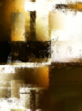 Modern sanat. Renkli çağdaş sanat eserleri. Renkli boya darbeleri. Soyut arkaplanda fırça darbeleri. Fırça boyası. Eşsiz duvar sanatı.