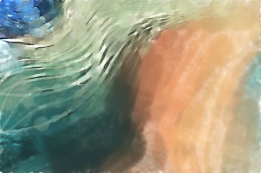 Modern sanat. Renkli çağdaş sanat eserleri. Renkli boya darbeleri. Soyut arkaplanda fırça darbeleri. fırça boyası.