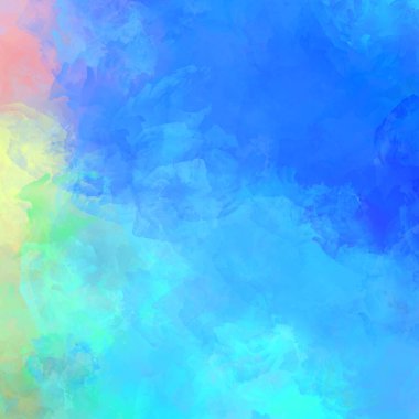 Canlı fırça darbeleriyle boyanmış. Renkli desenli resim. Fırçalanmış duvar kağıdını boya.