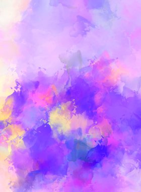 Boya darbeleri. 2D İllüstrasyon. Taranmış Boyalı Soyut Arkaplan. Fırça darbesi ile boyanmış. Modern sanat.