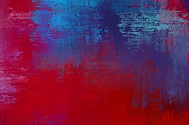 Çapraz vahşi fırça darbeleriyle arka plan. Renkli ve canlı bir tasvir. Boyalı sanat. Yaratıcı soyut resim.