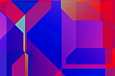 Üçgen arka planda üst üste dizayn ediliyor. Soyut geometrik duvar kağıdı. Geometrik renkli üçgen şekiller.