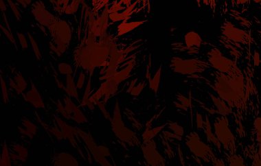 Vahşi fırça darbeleriyle yaratıcı soyut resim. Artistik fırça darbeleriyle donatılmış. Renkli ve canlı bir tasvir. Boyalı sanat.