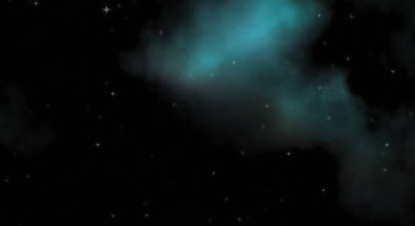 Galaksi uzayındaki yıldız alanı renkli nebula ile. Uzayın derinliklerinin bilim kurgu geçmişi. Ruhsal duvar kağıdı.