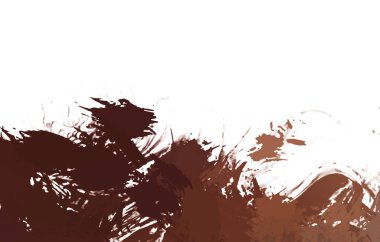 Taranmış Boyalı Soyut Arkaplan. Vahşi kaotik fırça darbeleri. Boya darbeleri. 2D İllüstrasyon. Fırça darbeli resim. 