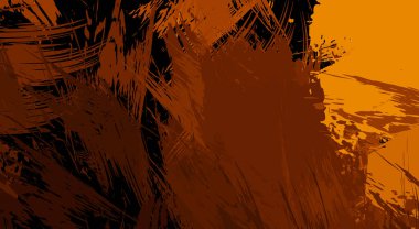 Sanatsal soyut arkaplan. Doku boyalı duvar kağıdı. Boya darbeleriyle yaratıcı bir illüstrasyon. Fırça desenli resim.