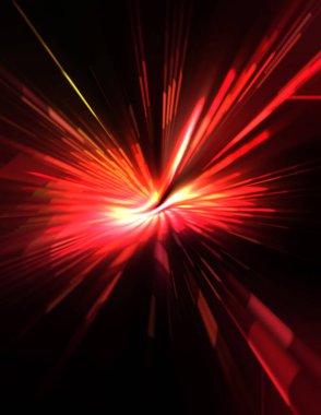 Fütürist mercek patlaması. Parlayan parçacıkları ve çizgileri olan ışık patlaması yıldızı. Güzel soyut ışın arkaplanı.