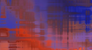 Soyut arkaplan. Yaşlanmış grunge dokusunda geometrik elementler. Farklı renk desenli grafiksel illüstrasyon.