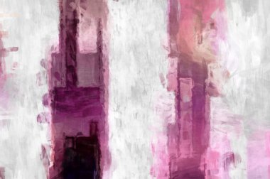 Soyut arkaplanda pürüzlü fırça darbeleri. Fırça boyası. Renkli boya darbeleri. Eşsiz duvar sanatı. Tuvaldeki modern sanat. Renkli çağdaş sanat eserleri. 