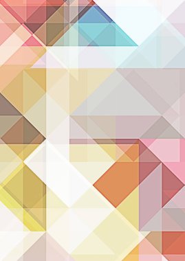 Üçgen arka planda üst üste dizayn ediliyor. Soyut geometrik duvar kağıdı. Geometrik renkli üçgen şekiller.