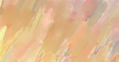 Modern fırça darbeleri. Pastel renklerde suluboya resim. Poster, duvar sanatı, afiş, kart, kitap kapağı veya ambalaj için sakinleştirici kompozisyonun yumuşak renkli çizimi. 