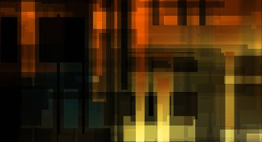 Fütürist soyut geometrik duvar kağıdı. Geometrik renkli şekiller. Dikdörtgen şekilli arka plan. Bir teknolojinin dijital illüstrasyonuName.