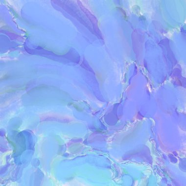 El yapımı sürreal soyut desenli suluboya. Modern sanatsal resim. 2D çizim. Arkaplan boyası karışımı. Yaratıcı duvar sanatı. Çağdaş sanat.