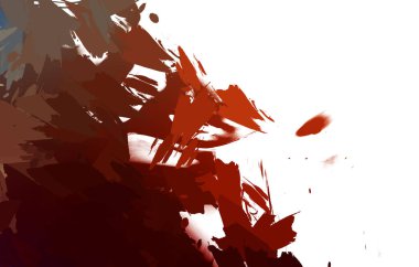 Duvar sanatı Eşsiz ve yaratıcı illüstrasyon. Fırça darbesi ile boyanmış. Renkli fırça darbelerinin soyut arkaplanı. Fırçalanmış canlı duvar kâğıdı. Boyalı sanatsal yaratım.