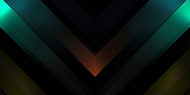 Soyut parlayan geometrik ışıklar arka planda. Fraktal simetrik grafik çizimi. Parıldayan ve parıldayan çubukları kesiştir.