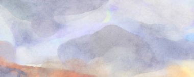 El yapımı sürreal soyut desenli suluboya. Modern sanatsal resim. 2D çizim. Arkaplan boyası karışımı. Yaratıcı duvar sanatı. Çağdaş sanat