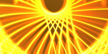 Işık dalgalarının neon renkli soyut tasarımı. Dijital arka plan ve neon ışığı parlama efekti. Parlak ışınlar duvar kağıdı.