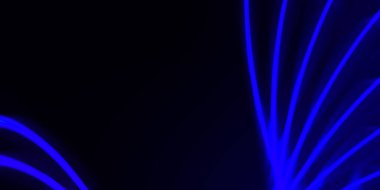 Işık dalgalarının neon renkli soyut tasarımı. Dijital arka plan ve neon ışığı parlama efekti. Parlak ışınlar duvar kağıdı.