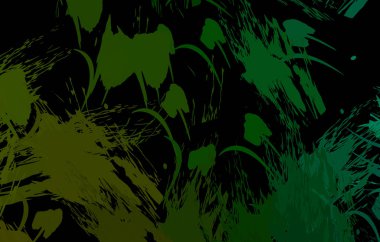 Vahşi fırça darbeleriyle yaratıcı soyut resim. Artistik fırça darbeleriyle donatılmış. Renkli ve canlı bir tasvir. Boyalı sanat.