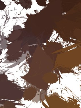 Renkli fırça darbelerinin 2B çizimi. Dekoratif doku resmi. Canlı boya desenli arka plan. Kaotik fırça darbeleri resim.