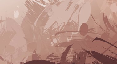 Fırça darbesi ile boyanmış. Sanatsal canlılık ve renkli duvar kâğıdı. Kaotik resim. Taranmış Boyalı Soyut Arkaplan. 