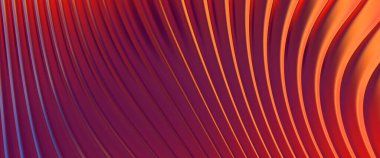 Soyut arkaplan. Renkli dalgalı yansıtıcı duvar kağıdı. Duvar kağıdı, afiş, arkaplan, kart, kitap kapağı veya web sitesi için grafiksel resimleme.