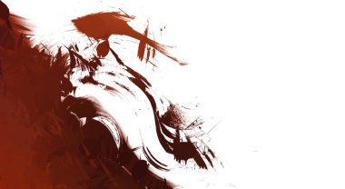 Taranmış Boyalı Soyut Arkaplan. Vahşi kaotik fırça darbeleri. Boya darbeleri. 2D İllüstrasyon. Fırça darbeli resim. 