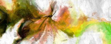 Soyut arkaplanda pürüzlü fırça darbeleri. Fırça boyası. Renkli boya darbeleri. Eşsiz duvar sanatı. Tuvaldeki modern sanat. Renkli çağdaş sanat eserleri. 