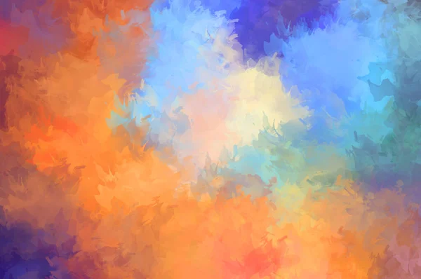 Abstract Background Colorful Brush Strokes Brushed Vibrant Wallpaper Painted Artistic — Stock Photo, Image