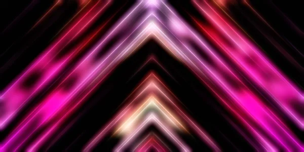 Abstract Stralende Geometrische Lichten Achtergrond Fractale Symmetrische Grafische Illustratie Intersecterende — Stockfoto